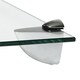 image 4 of Harbour Housewares Glass Wall Shelves - Clear - 40cm - 3 Pack - Bathroom/Display Use Clear