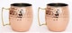 image 1 of Moscow Mule Copper Drinking Mug Cup Hammered with Polished Brass Hand for Cocktail, Parties,Bar, Resturants Set of 2