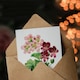 image 3 of Pierre-Joseph Redouté Art Card Vintage Geranium Flowers Illustration