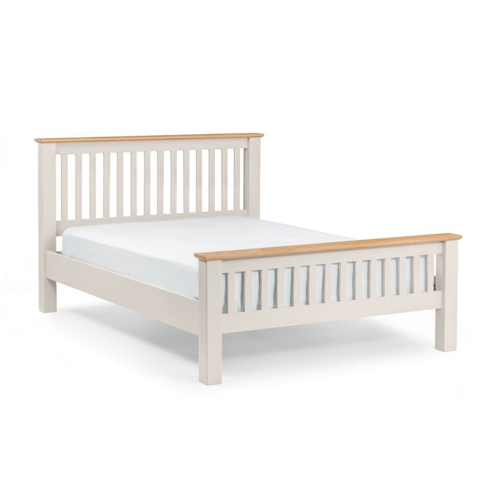 image 1 of Elephant Grey Lacquer Two Tone Bed Frame - Double 4'6" (135cm)