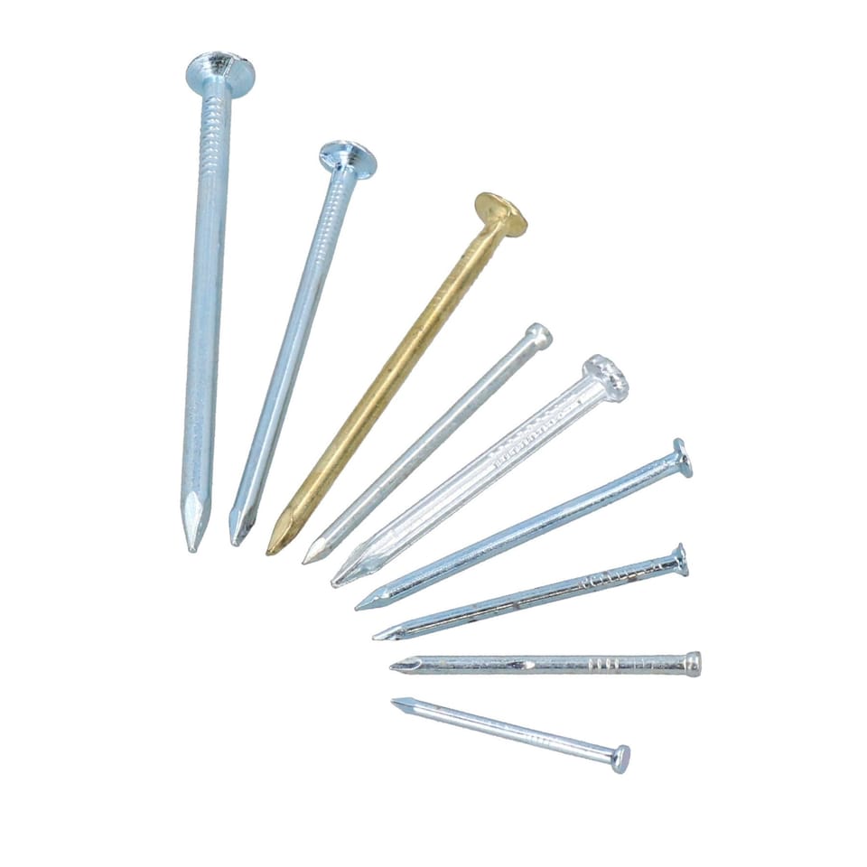 image 1 of 200 Gram Geologist Hammer Nail Installer with 550pc Nail Assortment Set