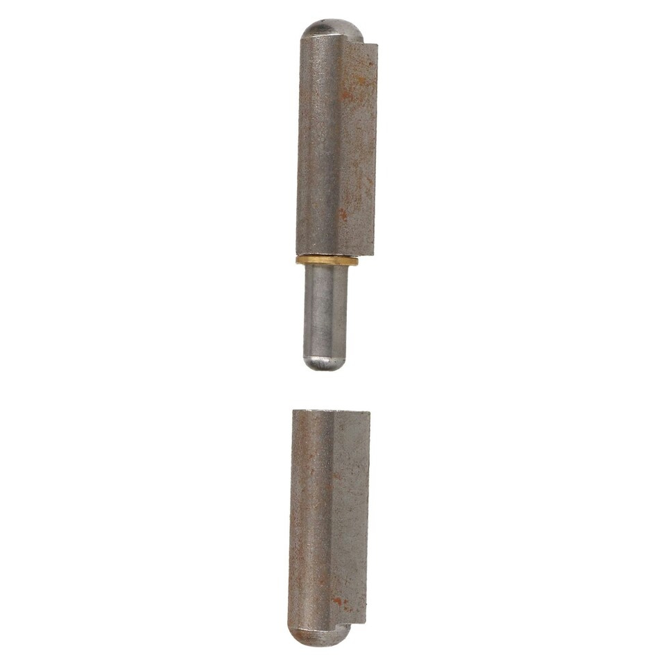 image 1 of 2 Pack Lift Off Bullet Hinge Weld On Brass Bush 16x120mm Heavy Duty Industrial Silver