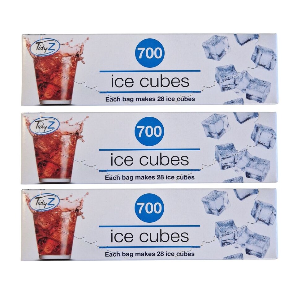 TidyZ Ice Cube Bags 700 Assorted Pack