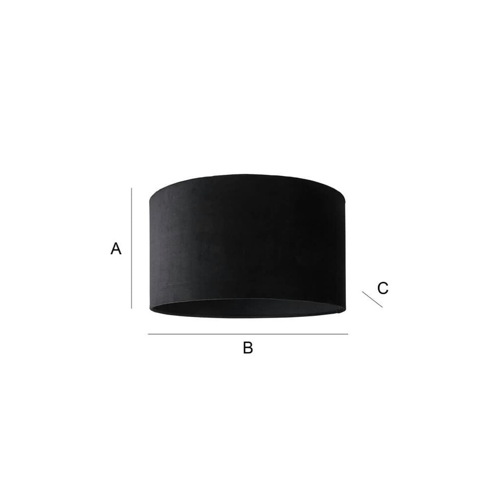 image 1 of ValueLights Reni Large Black Pendant Shade Black