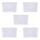 image 1 of Wham Crystal 5 x 60L Stackable Plastic Storage Boxes with Lids Clear | Clear