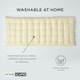 image 6 of Homescapes Garden Bench Cushion Luxury 3 Seater 100% Cotton Indoor Outdoor Seat Pad Cream | 143 x 48 cm