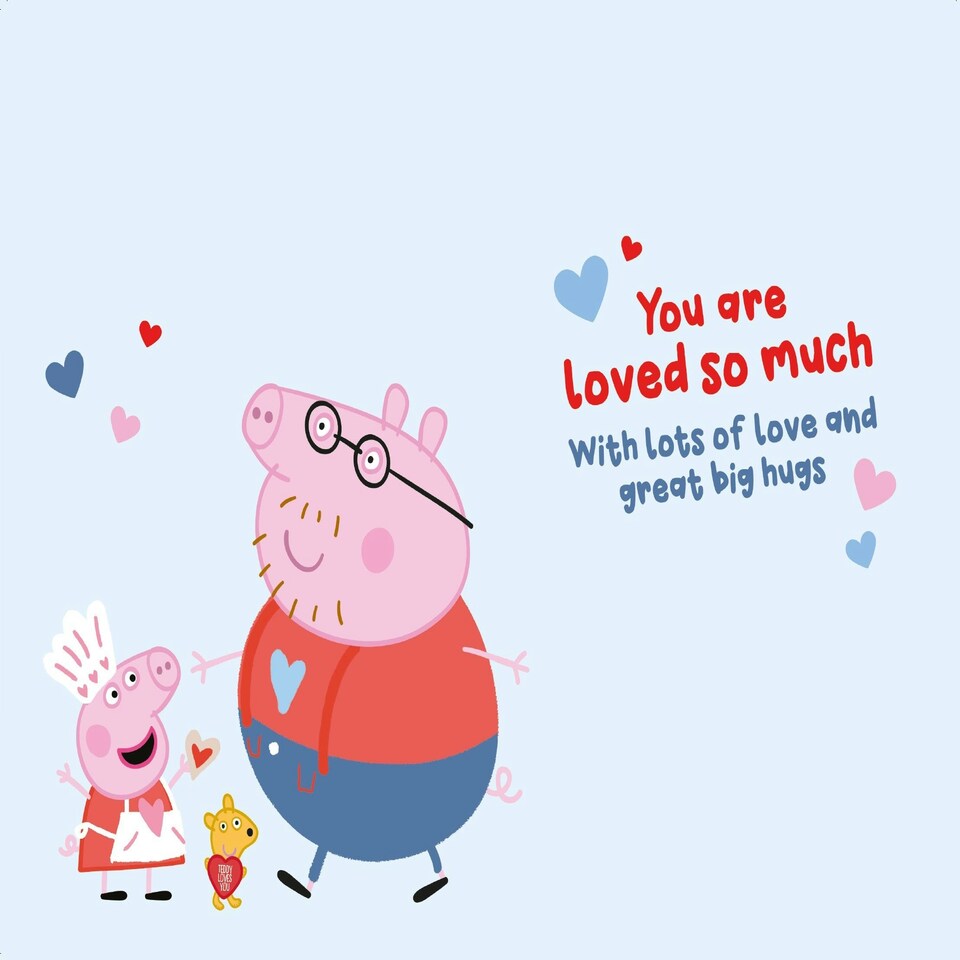 image 1 of Peppa Pig 'Amazing Daddy' Valentine's Day Card