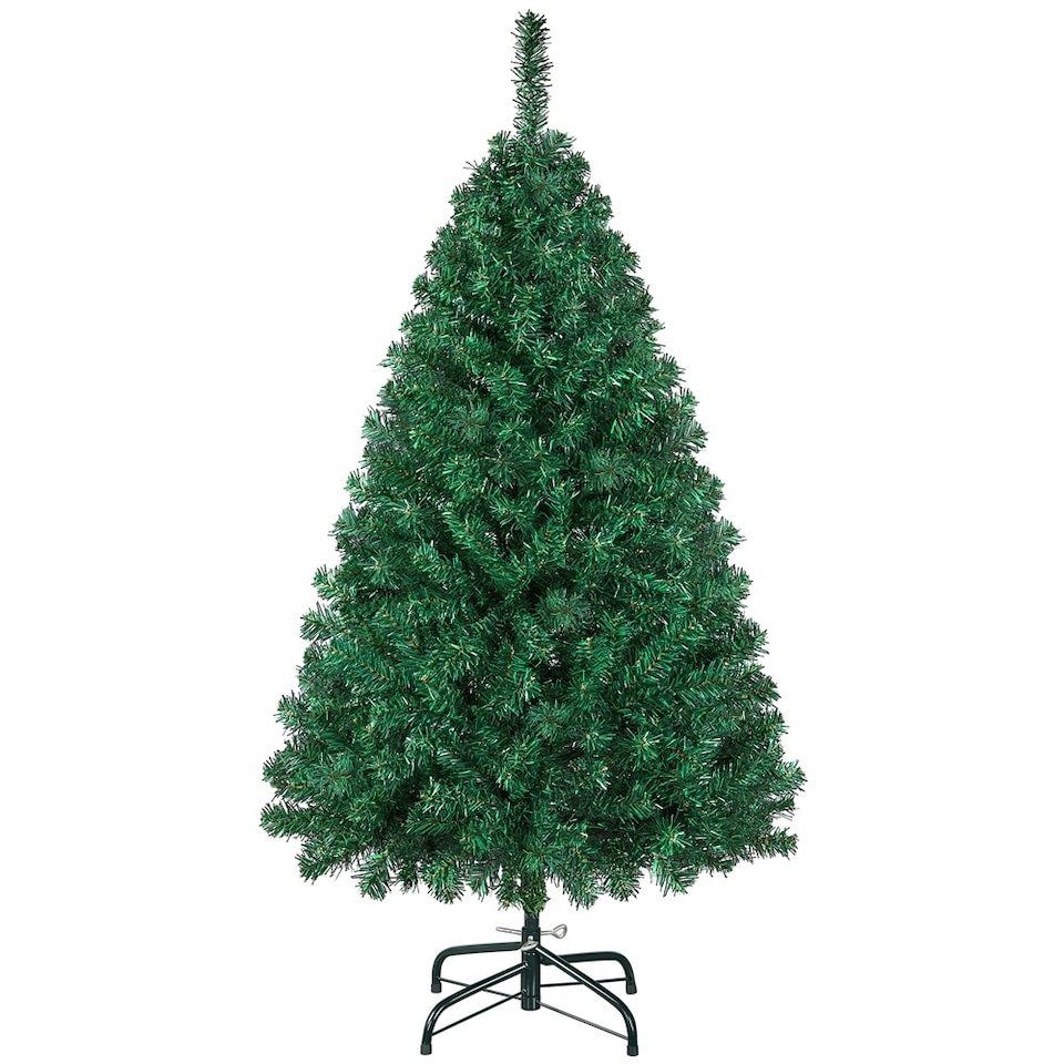 image 1 of Yaheetech Hinged Fir Christmas Tree with Foldable Stand