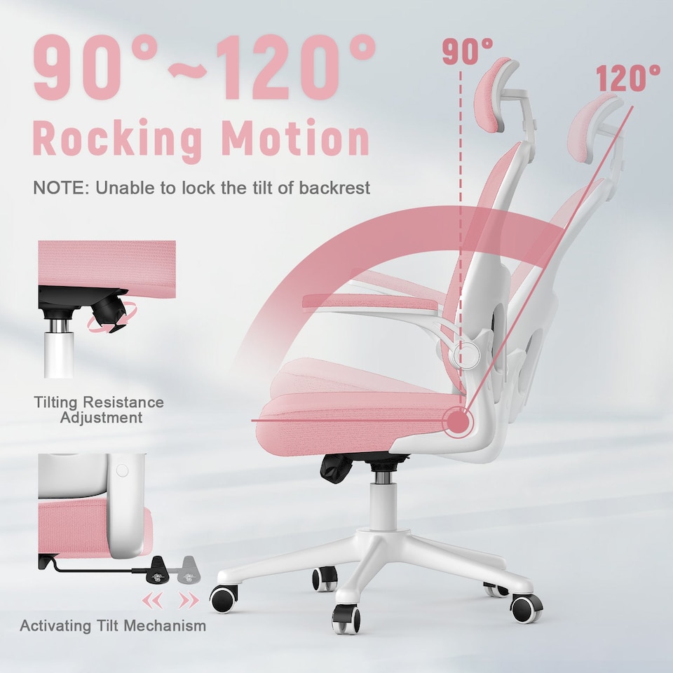 image 1 of Rattantree Ergonomic Office Chair With Headrest & Lumbar Support
