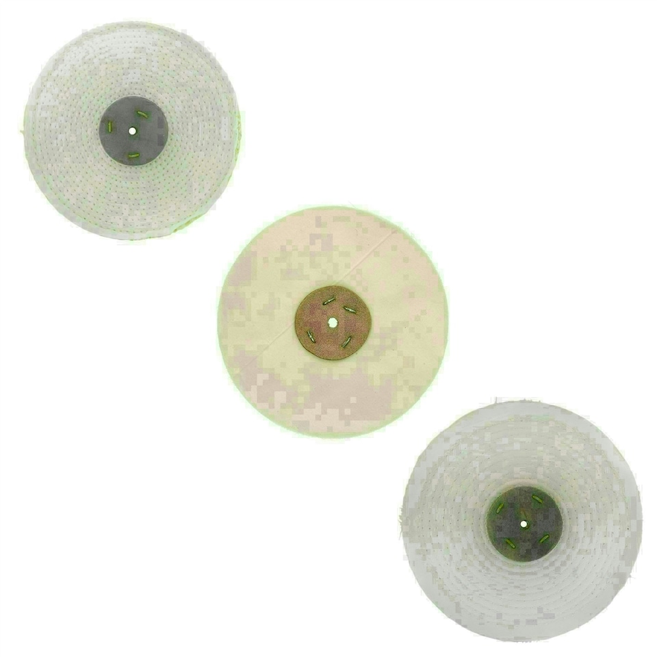 image 1 of Coarse Medium Final G Polishing Buffing Mops Sisal Floppy 8" x 0.5" 1 Section