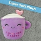 image 5 of Latte Soft Toy Cute Plushie Huggable Cuddly Stuffed Toy 20cm Purple