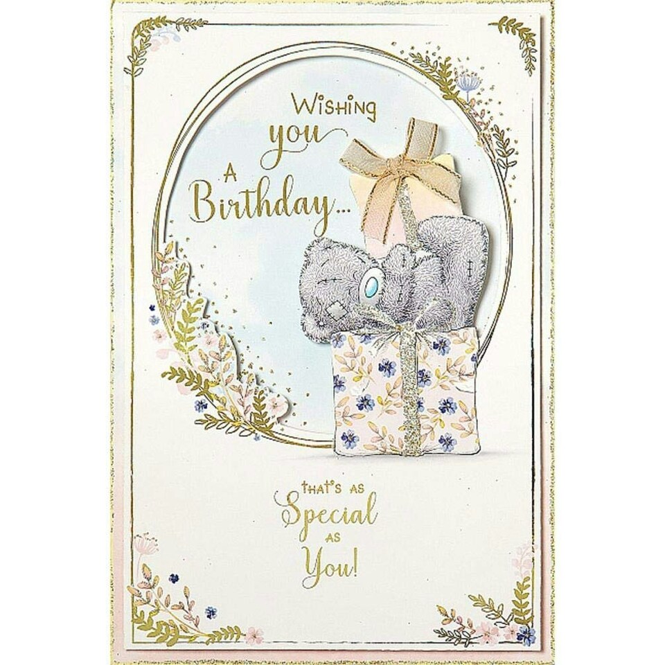 image 1 of Wishing You a Birthday Me to You Handmade Birthday Card