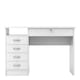 image 2 of Function Plus Desk 5 Drawers in White
