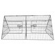 image 1 of HugglePets Triangle Metal Hutch - 5Ft Silver