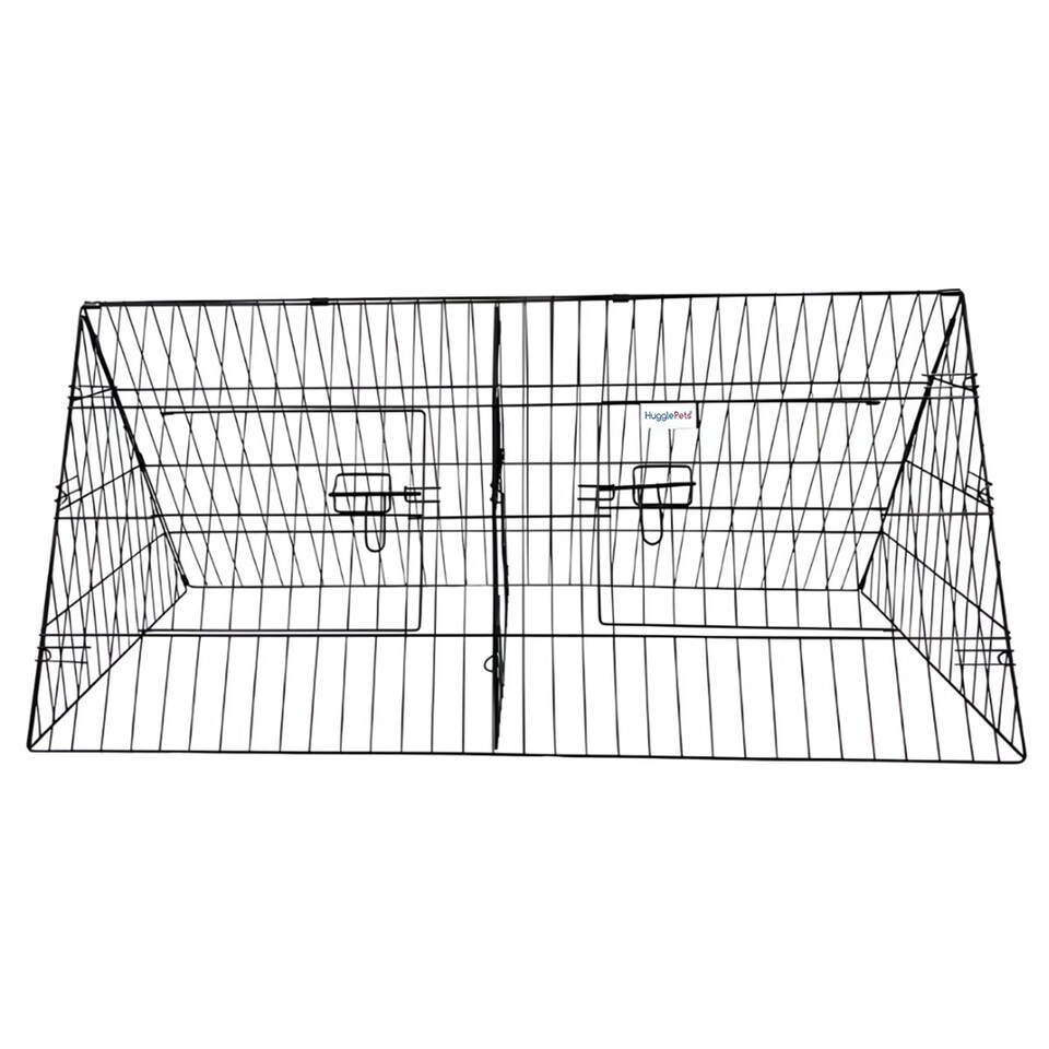 image 1 of HugglePets Triangle Metal Hutch - 5Ft Silver