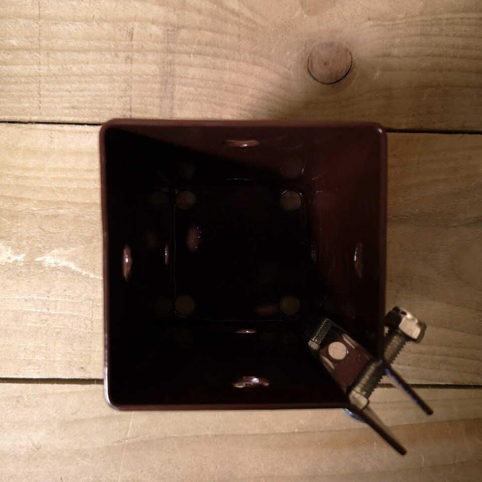 image 1 of 75mm x 75mm (3" x 3") Metal Garden Fence Post Holder / Spike