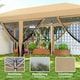 image 3 of Outsunny 6 x 3(m) Pop Up Party Tent Canopy with 6 Removable Sidewalls Beige