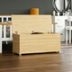 image 4 of Vida Designs Leon Storage Ottoman Bedroom Hallway Chest Bench, Pine N/A | Pine