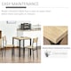 image 6 of HOMCOM 3 Pcs Compact Dining Table 2 Chairs Set, Light Wood Grain