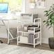 image 2 of HOMCOM 3-Tier Storage Shelf, Metal Shelves for Storage for Home Office, White
