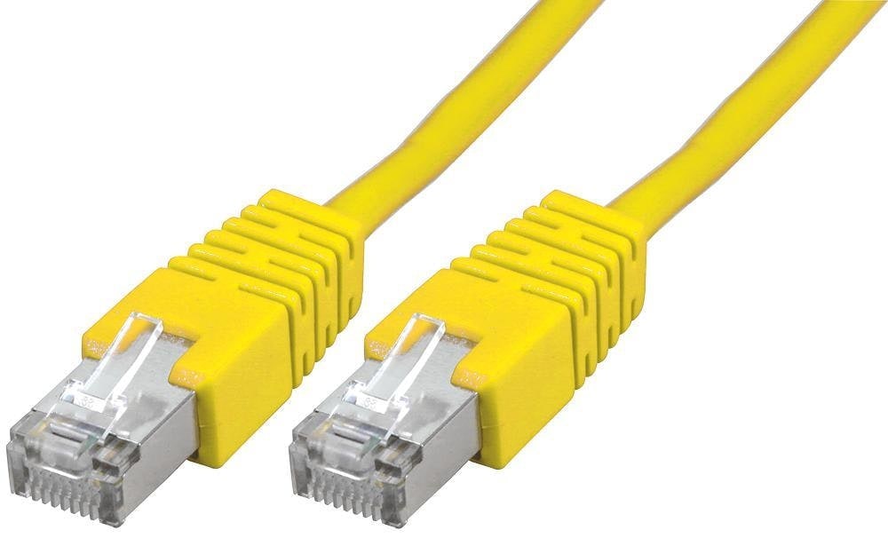 PRO SIGNAL - RJ45 to RJ45 Cat5e S/FTP Ethernet Patch Lead 5m Yellow