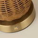 image 8 of RECHARGEABLE RATTAN TABLE LAMP | Brown
