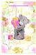 image 1 of Bear Holding Spotty Gift Mum Birthday Card