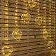 image 5 of 1.2 x 1.2m Light up Christmas Heart Curtain Lights with 229 Warm White LEDs