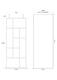 image 2 of Balterley Contemporary Wetroom Screen Aluminium - " Abstract Frame Wetroom Screen - FIX024 | Black | Matt Black