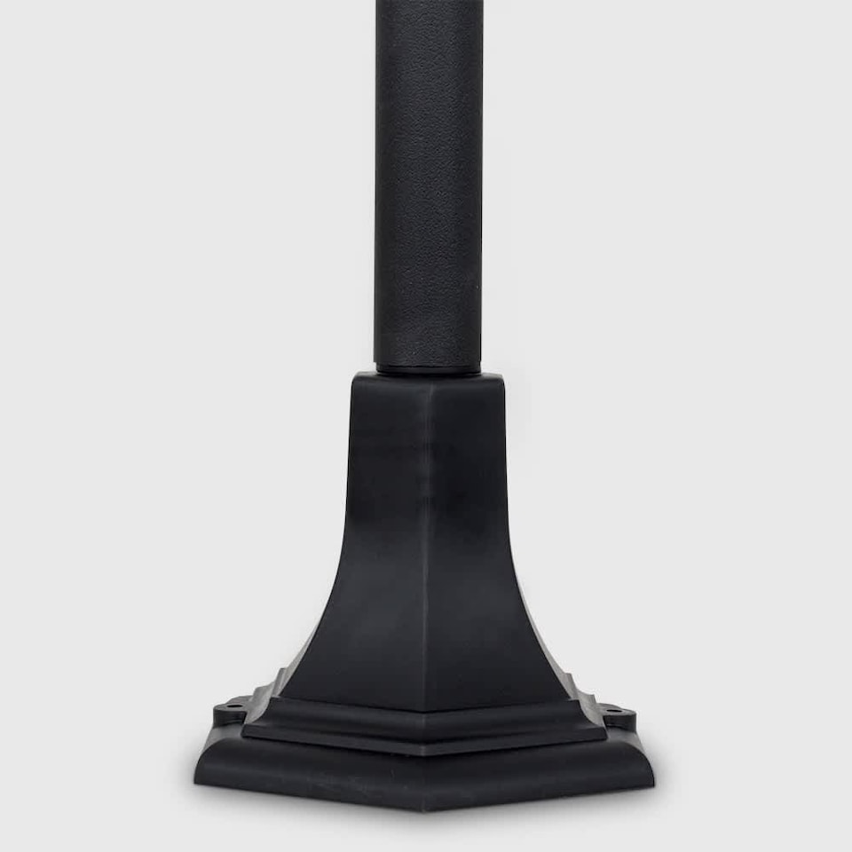 image 1 of ValueLights Windsor Black Outdoor Garden IP44 Rated Bollard Post Light