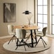 image 4 of Batilda Swivel Dining chairs in Cream Fabic Set of 2