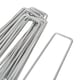 image 7 of Harbour Housewares U-Shaped Weed Control Membrane Pegs - 6" (150mm) - Pack of 200 | Silver | Silver