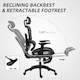 image 5 of HOMCOM Ergonomic Office Chair Swivel Computer Chair with 3D Armrest Black