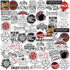 Supernatural Deluxe Assorted Designs Stickers (Pack of 100) - Multicoloured - One Size