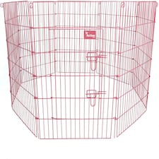 Actiaspet Pink Metal Drop Pin Play Pen Available in 4 Different Sizes (Pink, Large, 8)