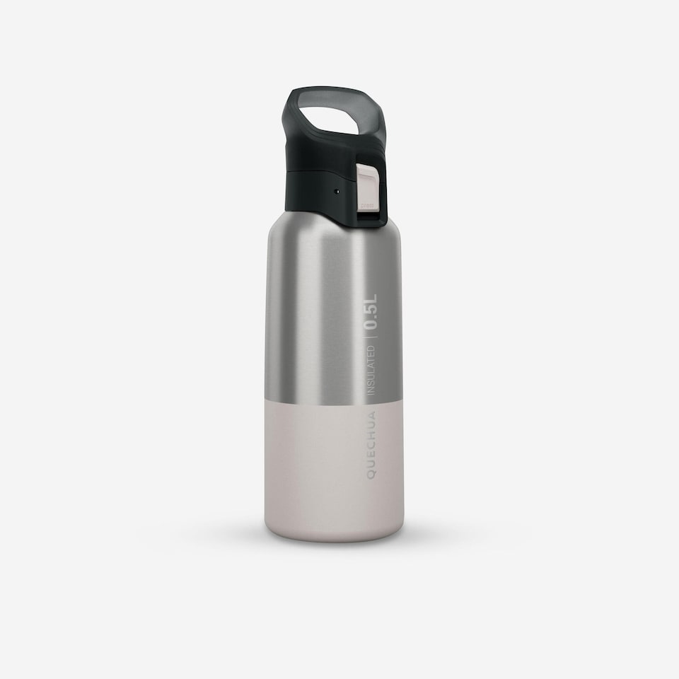 image 1 of Decathlon 0.5 L stainless steel insulated flask 900 with quick-release cap for hiking