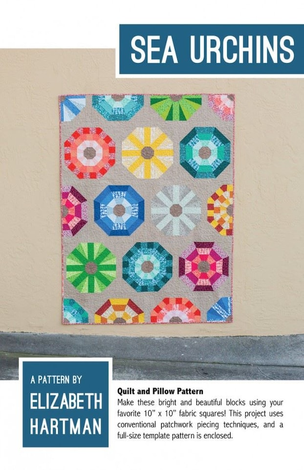 image 1 of Elizabeth Hartman Sea Urchins Quilting Pattern – Quilt