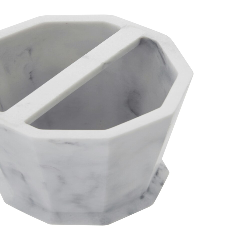 image 1 of Riviera Two Compartment Toothbrush Holder
