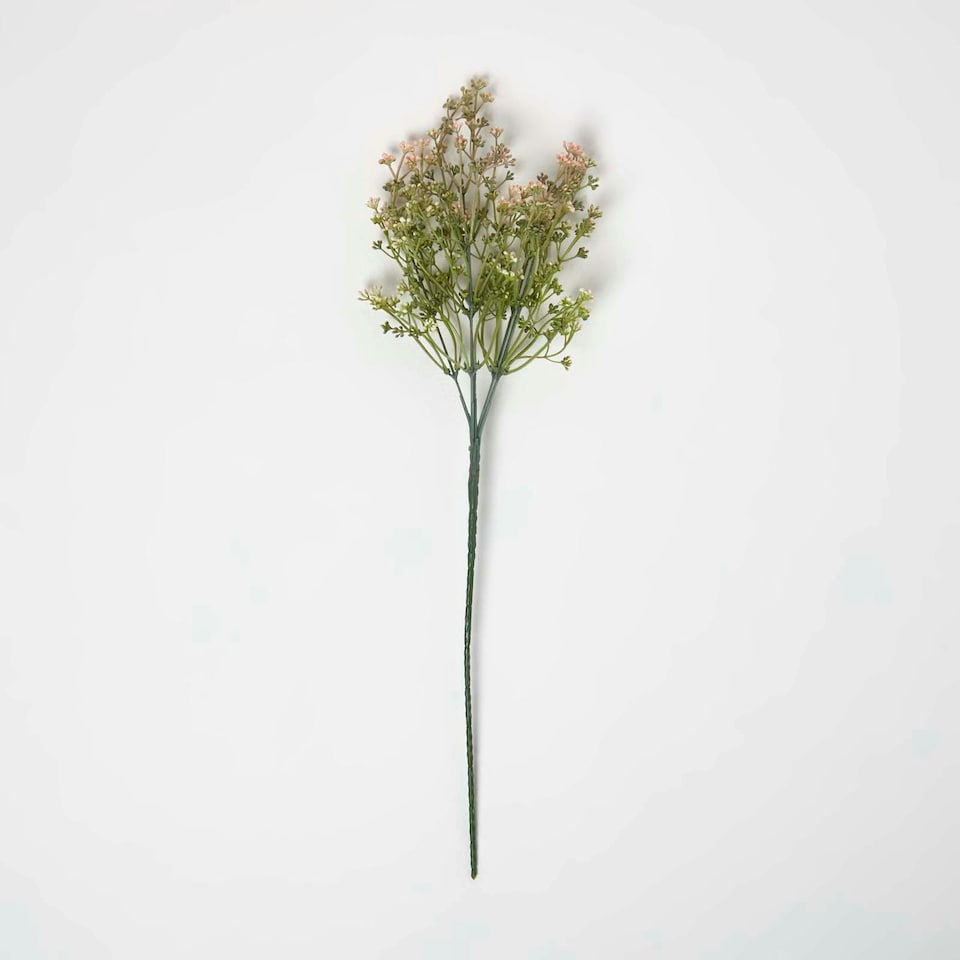 image 1 of Homescapes Artificial Branch of Pink Flowers, 58 cm