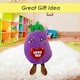 image 3 of Aubergine Soft Toy Cute Plushie Huggable Cuddly Stuffed Toy 20cm Purple