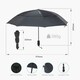 image 2 of Lifeventure Medium Trek Umbrella Black