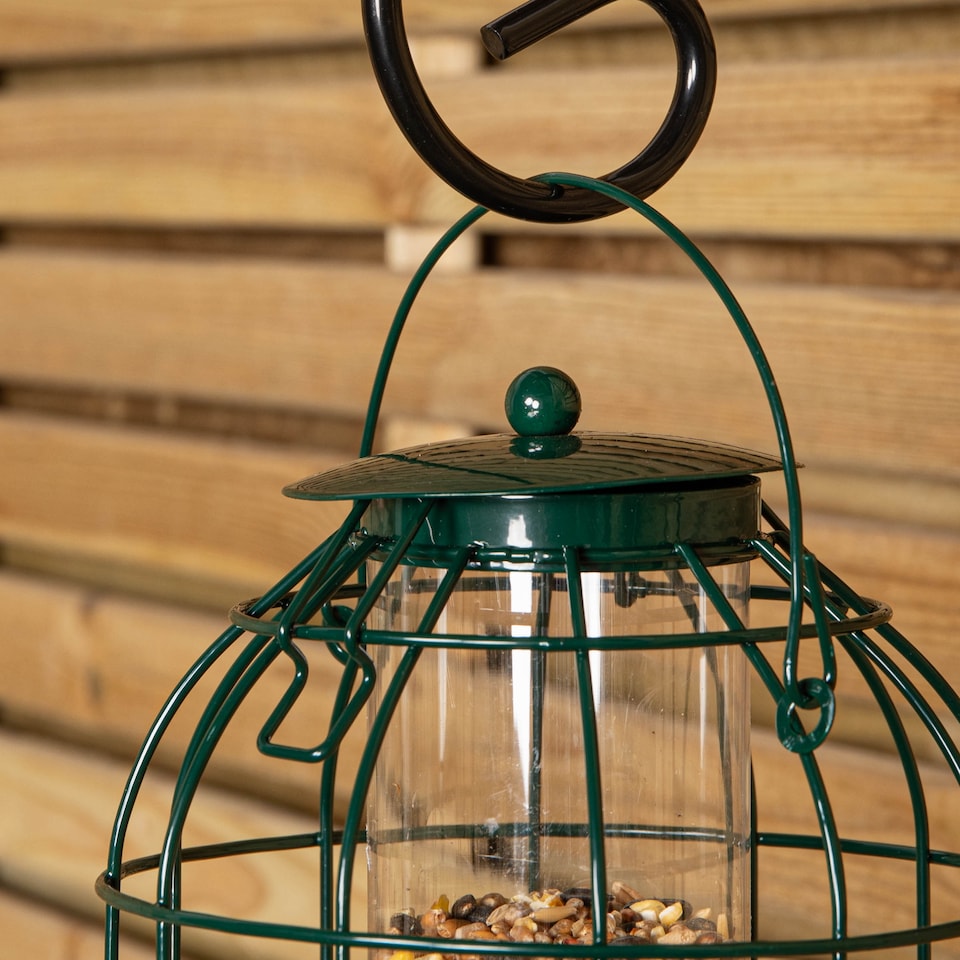 image 1 of Pack of 6 Wild Bird Seed Feeder Cage with Squirrel Guard