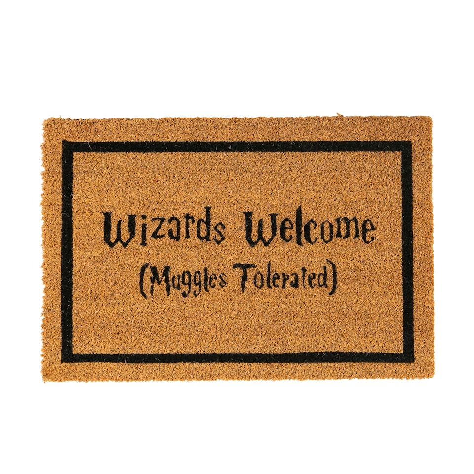 image 1 of Nicola Spring Halloween Coir Door Mat - 60 x 40cm - Wizards Welcome