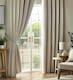 image 1 of Chenille Blackout Pencil Pleat Taped Top Curtains - 117cm x 229cm - Cream