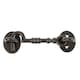 image 1 of Hammer & Tongs Ornate Cabin Hook and Eye - W125mm - Black