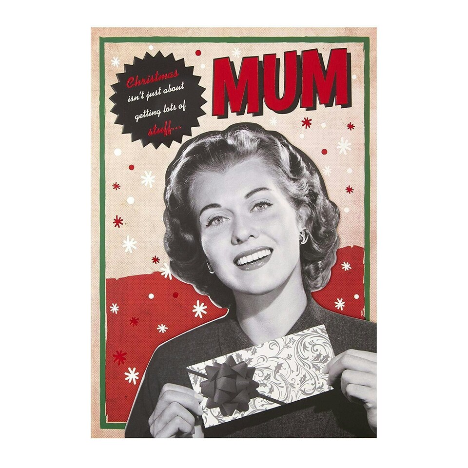 image 1 of Mum Christmas Card "Eating and Drinking"
