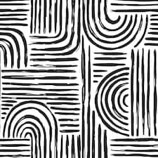 Raffia Curves Wallpaper in Charcoal on White | White | Charcoal on White