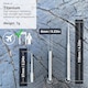 image 2 of aZengear Titanium Toothpick EDC with a Keyring - Portable, Reusable for Travel, Hiking, Camping, Picnics, Gifts
