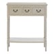 image 1 of Interiors by Premier Grey Console Table for Hallway, Pine Wood  Wood Table for Home Décor with 3 drawers Grey