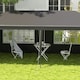 image 8 of Outsunny 6m x 3m Garden Gazebo Marquee Canopy Party Tent Canopy Patio Dark Grey